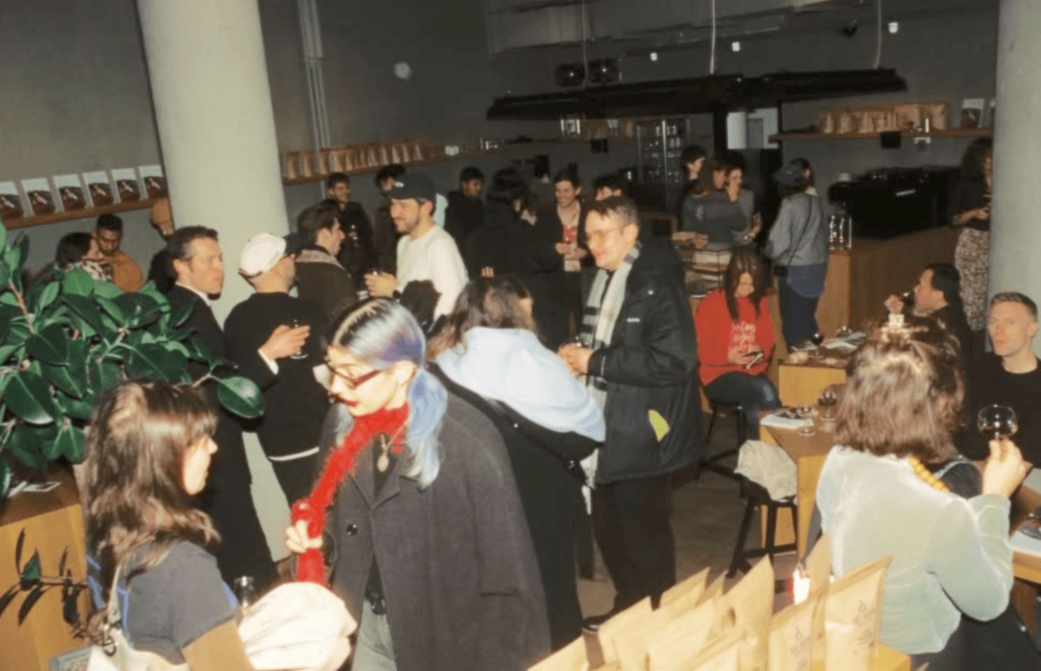 Community gathering after an event